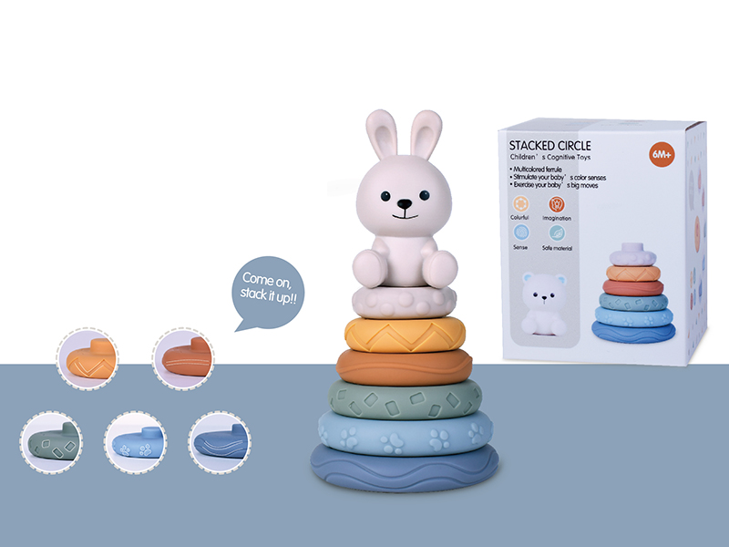 Rabbit Stacking Ring Tower Game