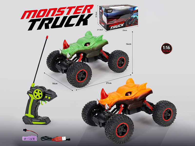 1:16 Remote Control Pad Printing Rhino Monster Truck With Lights