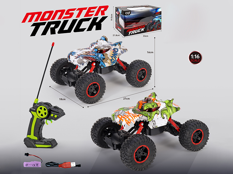 1:16 Remote Control Rhino Monster Truck With Lights
