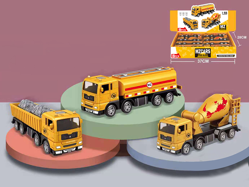 Friction Alloy Engineering Truck 8PCS