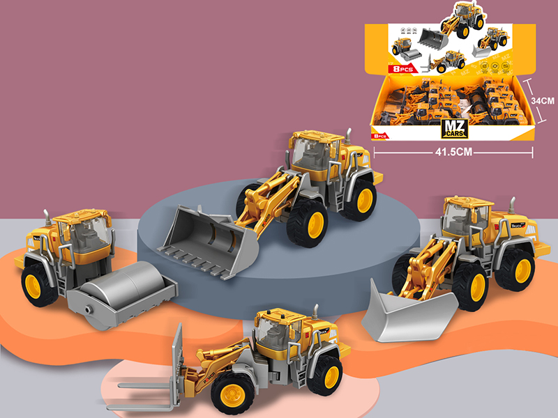 Friction Alloy Engineering Truck 8PCS