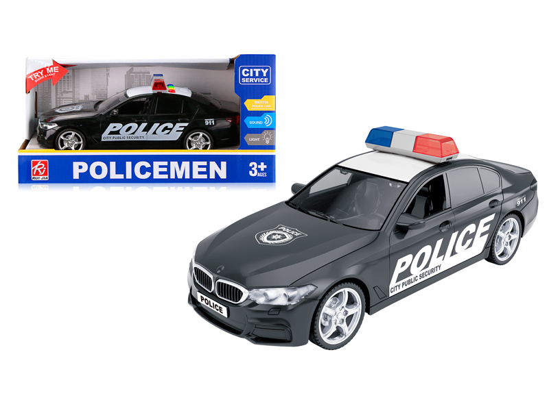 1:16 Friction Police Car With Sound And Light