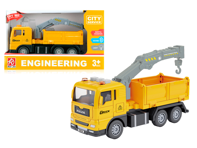 1:32 Friction Engineering Crane Carrier With Sound And Light