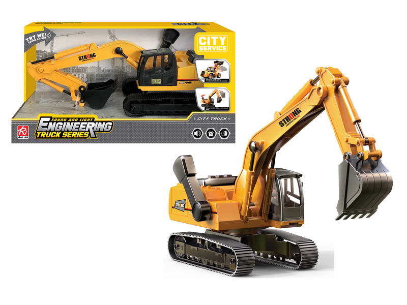 1:14 Slide Engineering Excavator With Sound And Light