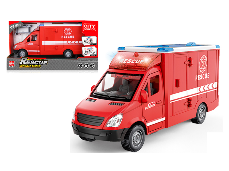 1:16 Friction Rescue Vehicle With Sound And Light