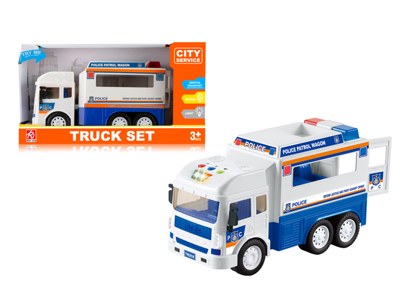 1:14 Friction Police Car With Sound And Light