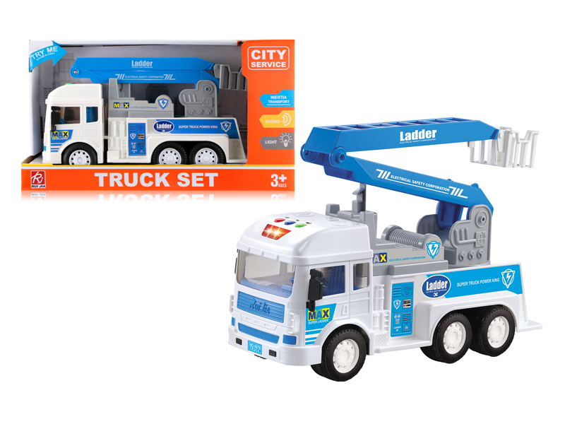 1:14 Friction Ladder Truck With Sound And Light