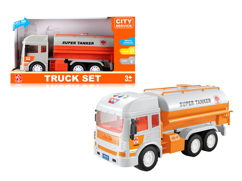 1:14 Friction Tank Truck With Sound And Light