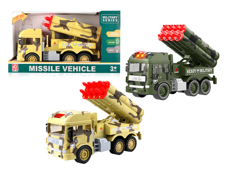 1:14 Friction Military Missile Vehicle With Sound And Light