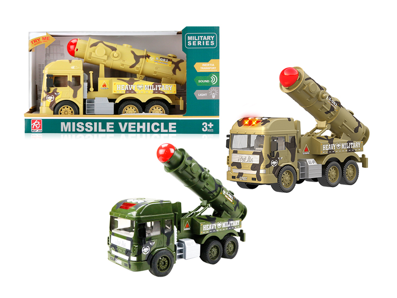 1:14 Friction Military Missile Vehicle With Sound And Light