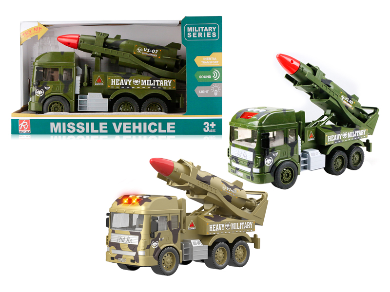 1:14 Friction Military Missile Vehicle With Sound And Light