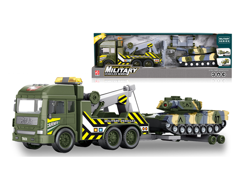 1:14 Friction Military Trailer With Sound And Light