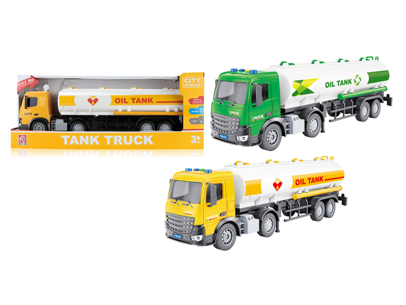 1:18 Friction Tank Truck With Sound And Light