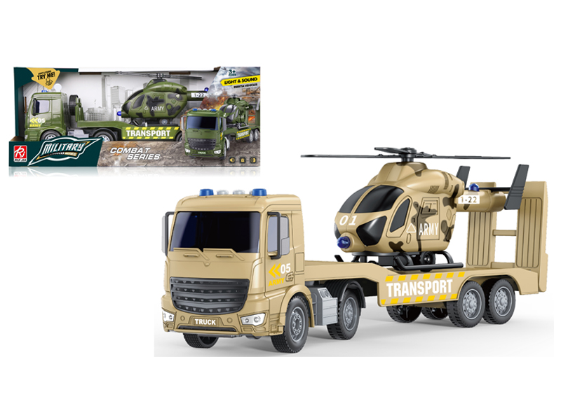 1:18 Friction Military Transport Vehicle With Sound And Light