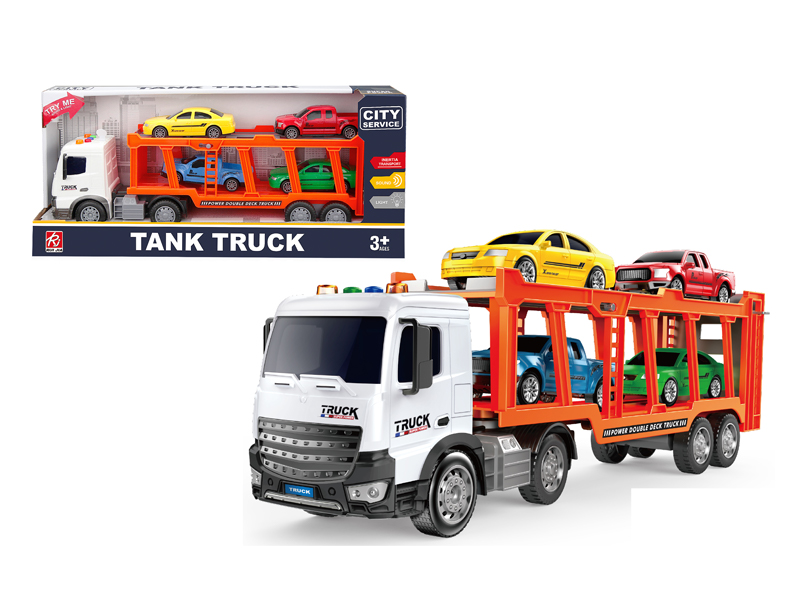 1:18 Friction Double Decker Trailer With Sound And Light