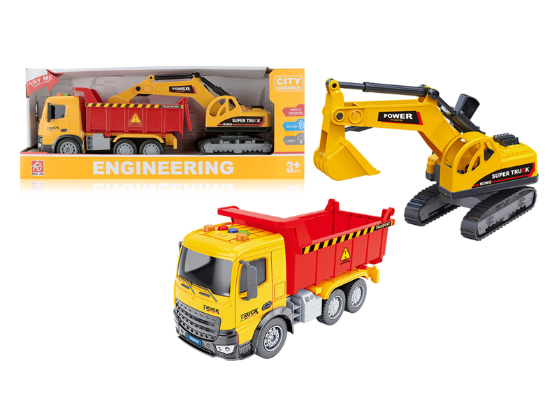 1:18 Friction Engineering Vehicle With Sound And Light