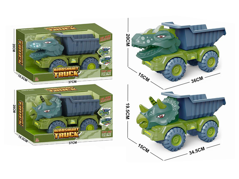 Large Size Slide Dinosaur Engineering Truck