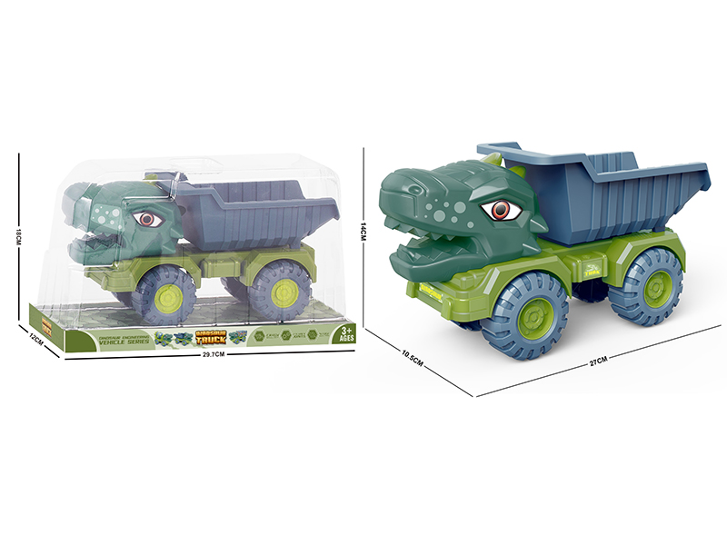 Slide Dinosaur Engineering Truck