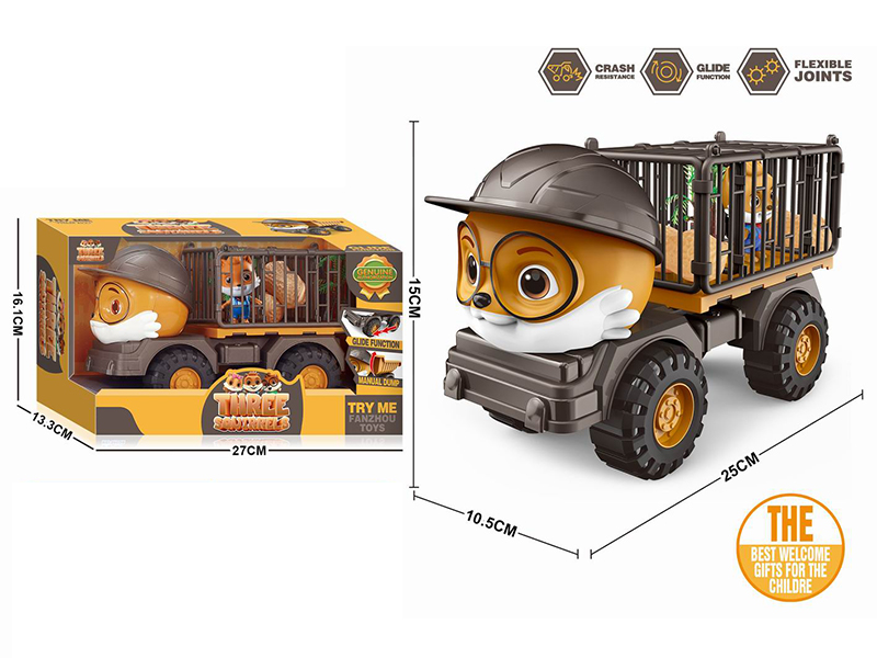 Middle Size Three Squirrel Slide Transport Truck