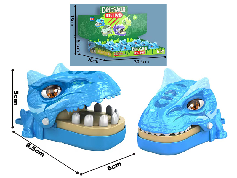 12Pcs Blue Mini Bitter Horned Dragon Toy