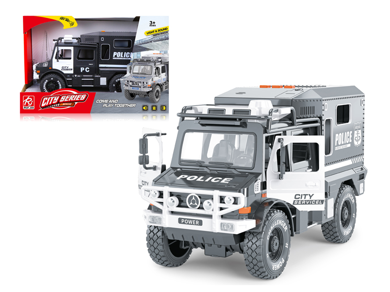 Friction Police Car With Sound And Light