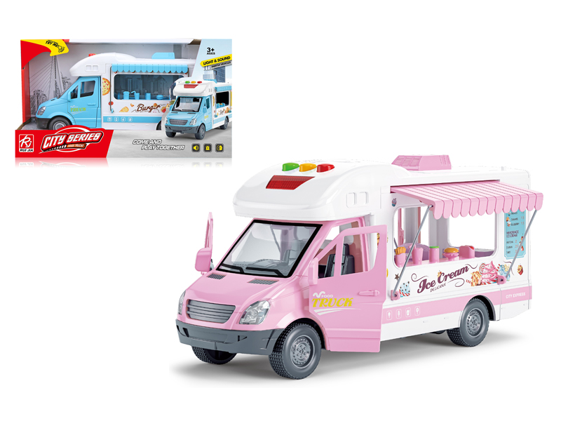 Friction Hamburg/Ice Cream Cart With Sound And Light