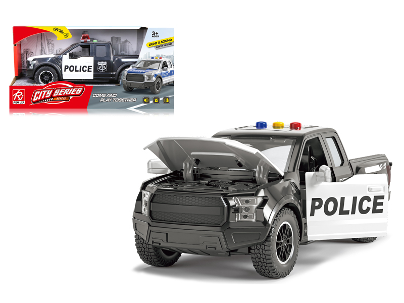 Friction Pickup Police Car With Sound And Light