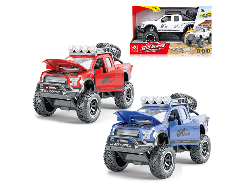 Friction Large Wheel Simulation Pickup Truck With Sound And Light