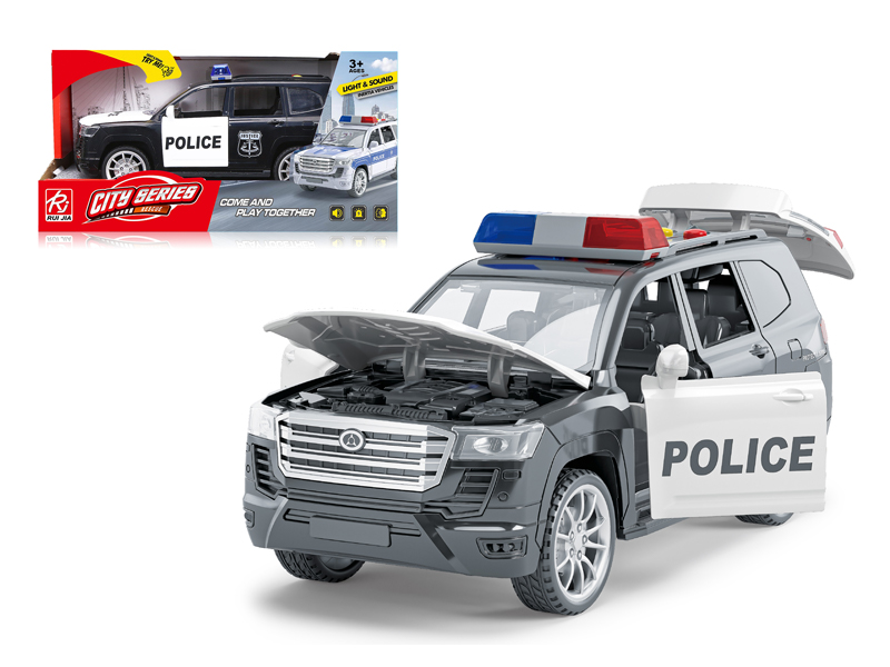 Friction Police Car With Sound And Light