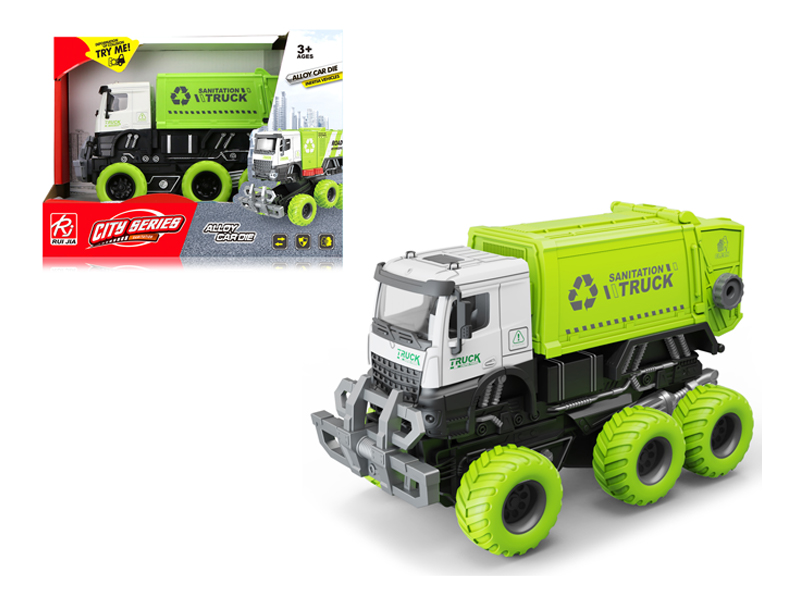 1:32 Friction Alloy Deformation Sanitation Truck