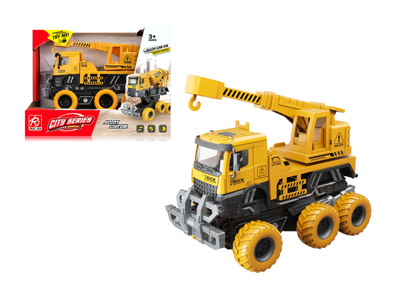 1:32 Friction Alloy Deformation Engineering Crane Truck