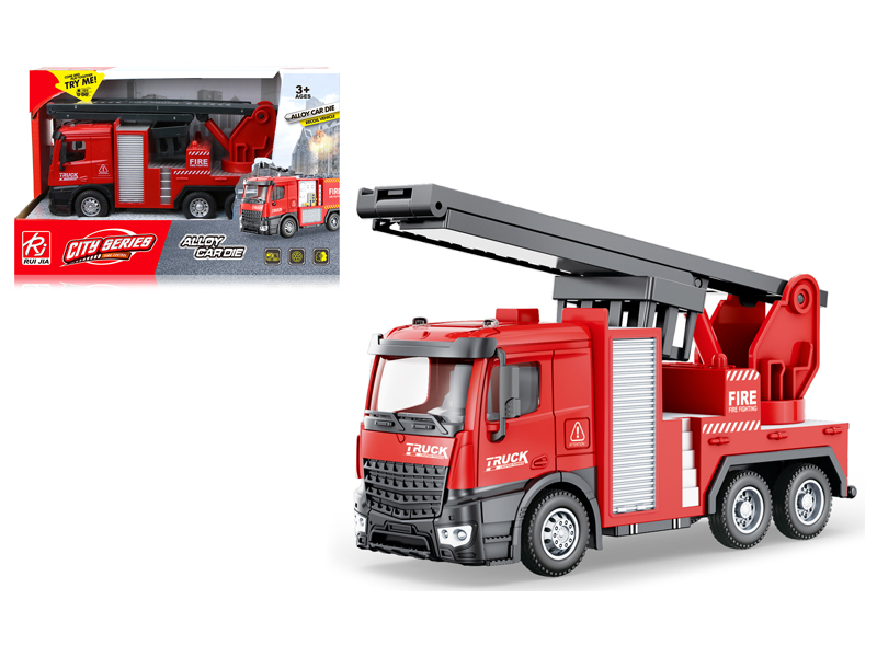 1:32 Friction Alloy Fire Climbing Vehicle