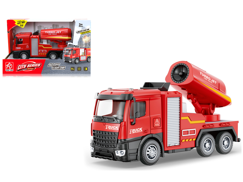 1:32 Friction Alloy Fire Turbojet Truck