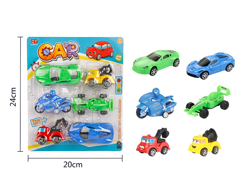 (6)Pull Back Cars 6PCS