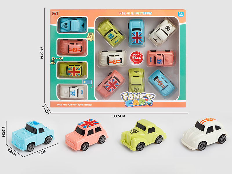 (4)Pull Back Vintage Cars 12pcs