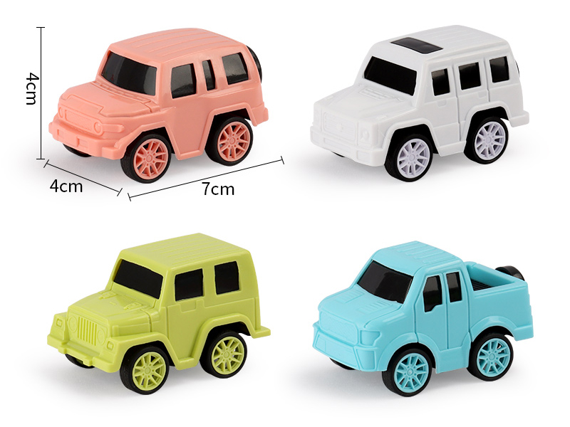 4 Color Pull Back Off-Road Vehicle