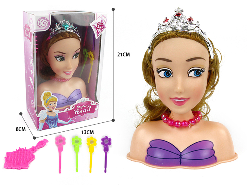 Hair Styling Doll Head Makeup Toy