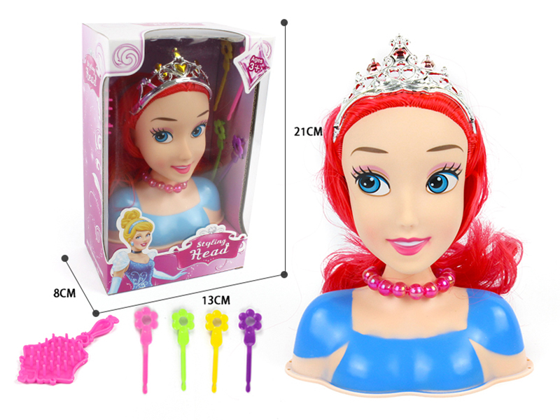 Hair Styling Doll Head Makeup Toy