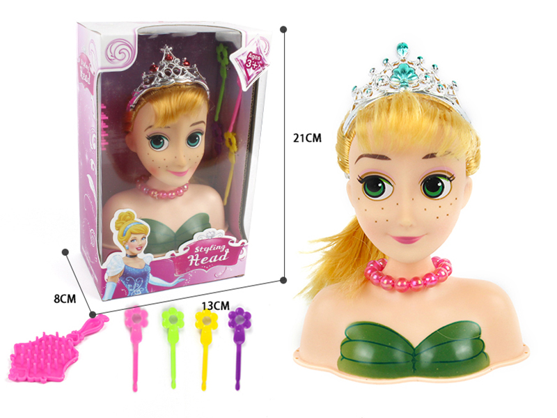 Hair Styling Doll Head Makeup Toy
