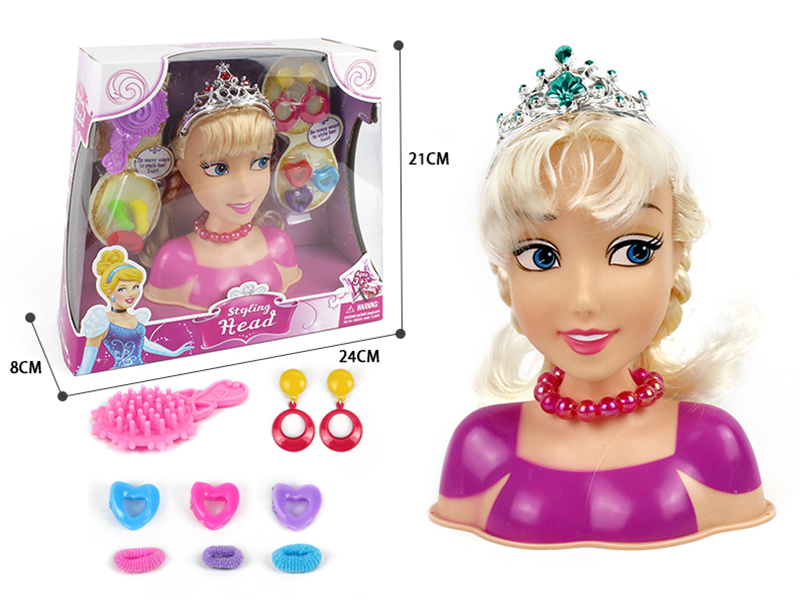 Hair Styling Doll Head Makeup Toy
