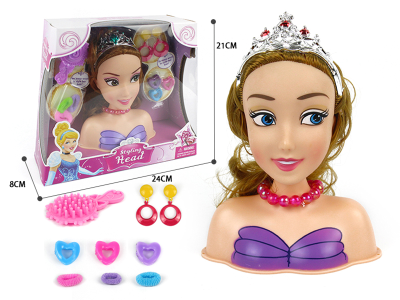 Hair Styling Doll Head Makeup Toy