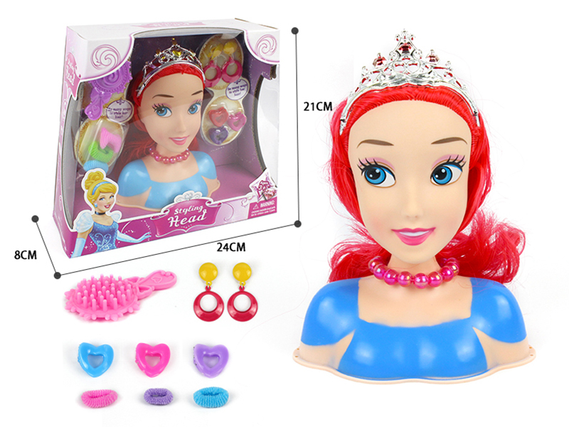 Hair Styling Doll Head Makeup Toy