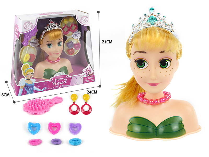 Hair Styling Doll Head Makeup Toy