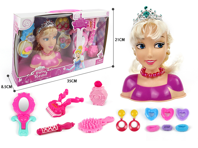 Hair Styling Doll Head Makeup Toy