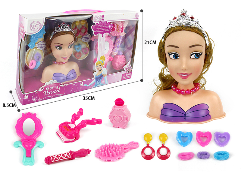 Hair Styling Doll Head Makeup Toy