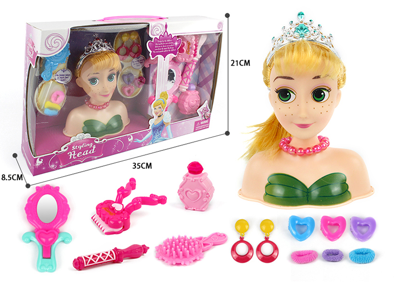 Hair Styling Doll Head Makeup Toy