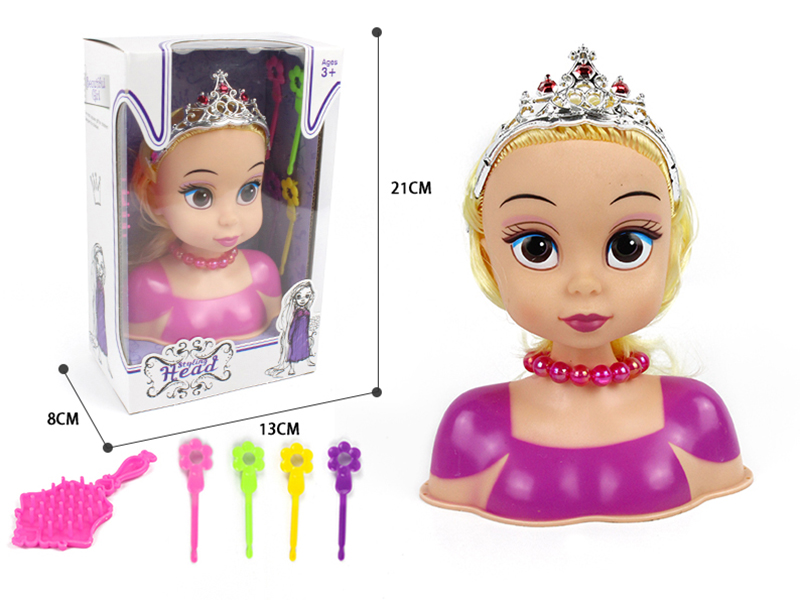 Hair Styling Doll Head Makeup Toy