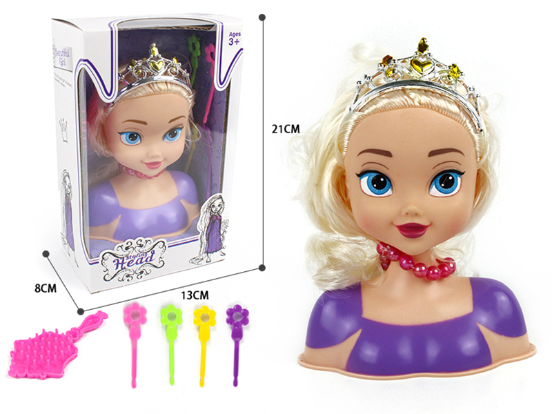 Hair Styling Doll Head Makeup Toy