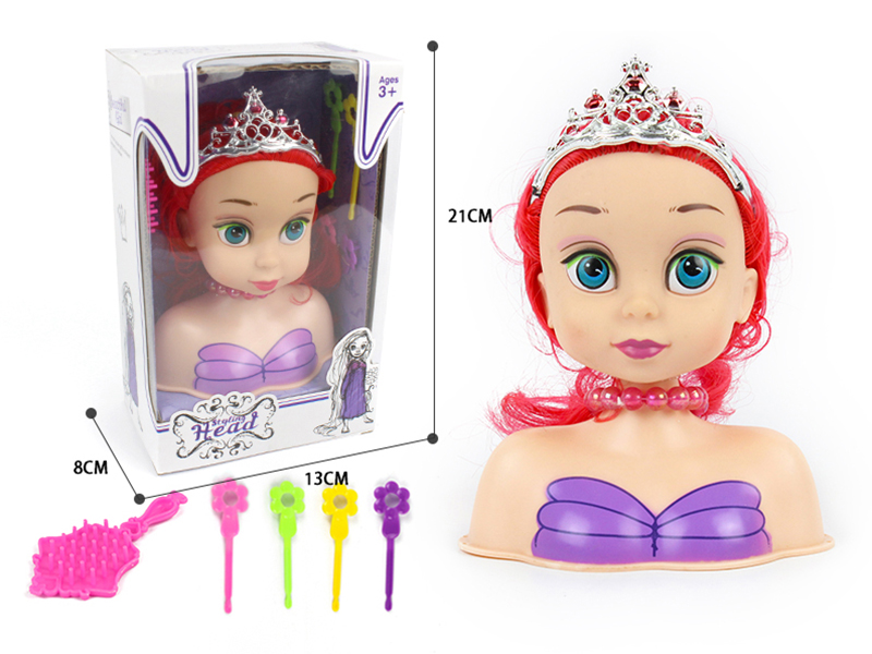 Hair Styling Doll Head Makeup Toy