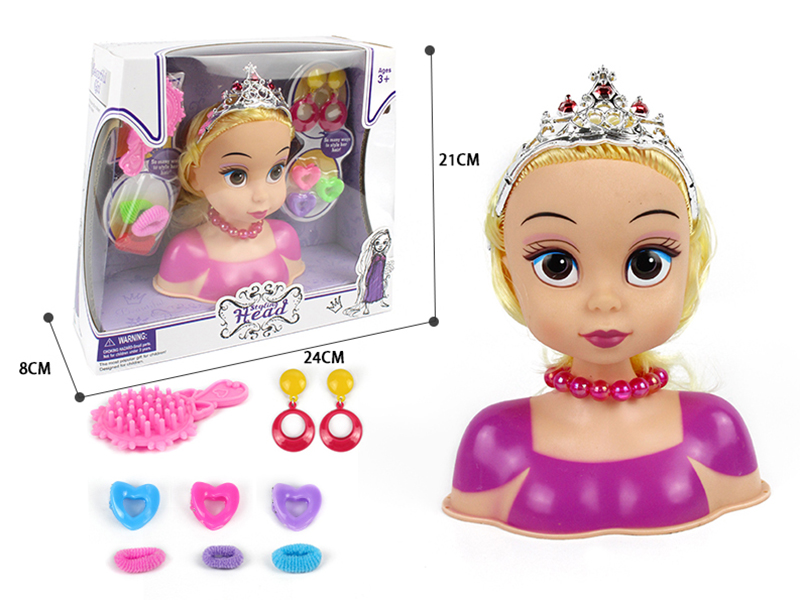 Hair Styling Doll Head Makeup Toy